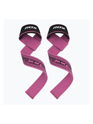 Каишки за вдигане на тежести RDX S4 Weightlifting Wrist Straps pink