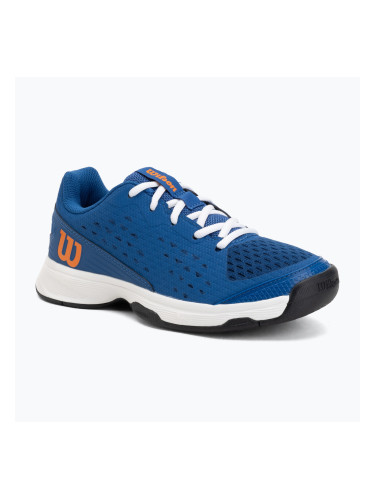 Детски тенис обувки Wilson Rush Pro Ace L Jr déjà vu blue/orange tiger/white