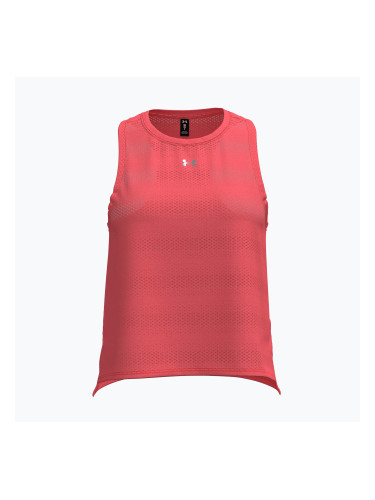Дамска тениска за бягане Under Armour Velociti Singlet electric tangerine/black/green mode
