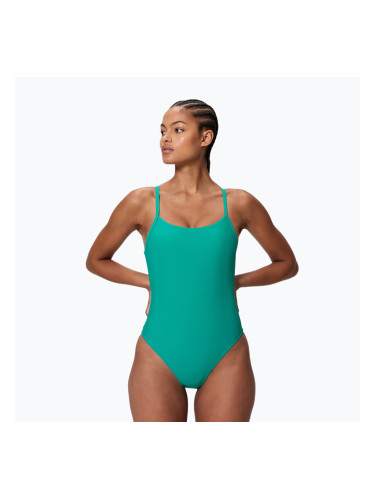 Дамски цял бански костюм Speedo Solid Racerback peacock teal/peacoat