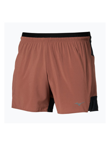 Мъжки шорти за бягане Mizuno Active Alpha 2in1 5.5 copper brown