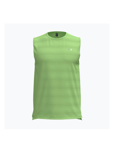 Мъжка тениска за бягане Under Armour Velociti Tank lumos lime/white