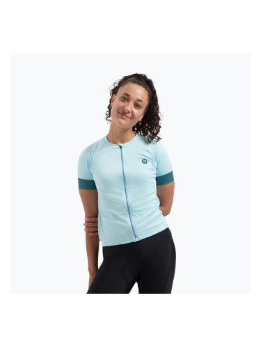 Дамска тениска за колоездене Rogelli Modesta light blue