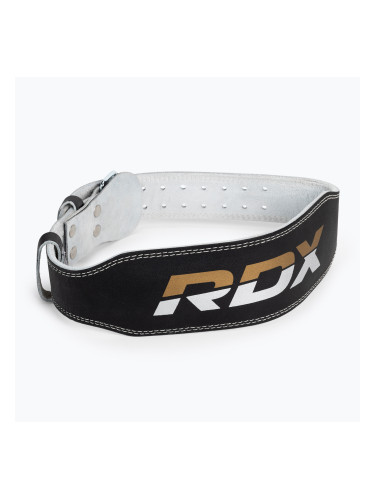 RDX Belt 4' Кожен колан за вдигане на тежести черен WBS-4RB