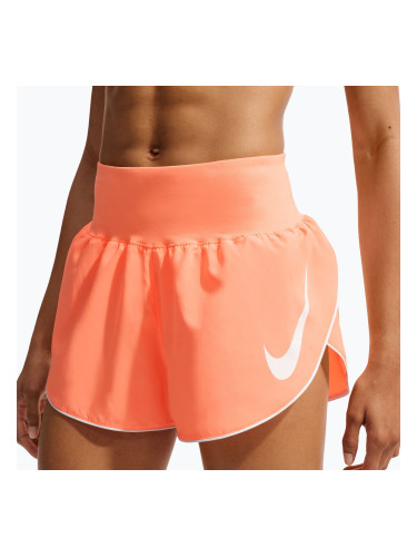 Дамски шорти за бягане Nike Tempo Swoosh Dri-Fit Mid-Rise Brief-Lined orange pulse/white