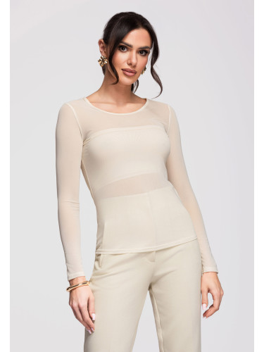 Дамска блуза от прозрачна мрежа