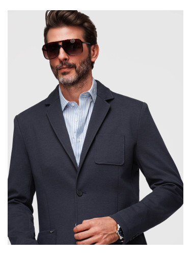 Мъжко яке slim fit с мека текстура