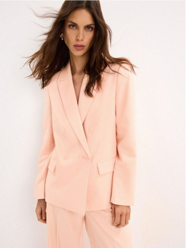 Mohito - Сако с двуредово закопчаване - прасковено