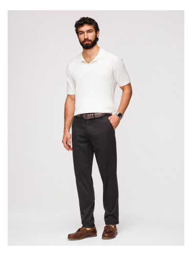 Мъжки чинос панталон Ombre REGULAR FIT - черен