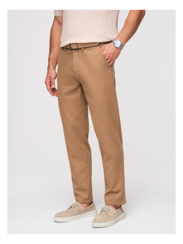 Мъжки чинос панталон SLIM FIT - кафяв