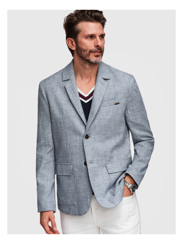 Мъжки омбре блейзър с ленен плат