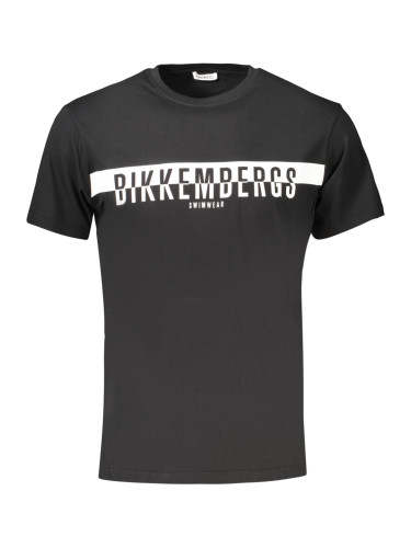 Черна мъжка тениска с къс ръкав