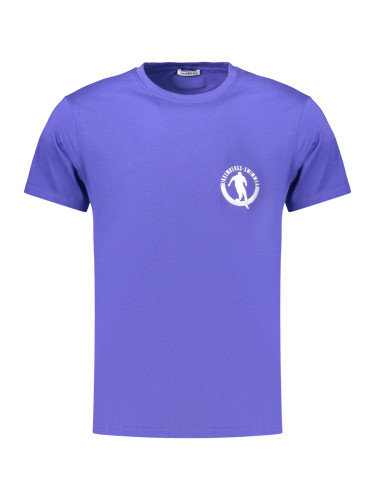 Мъжка тениска с къс ръкав в синьо