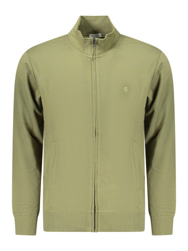 Зелен мъжки суитшърт с цип