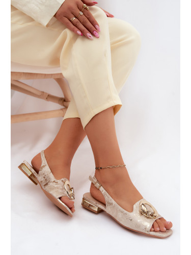 Дамски сандали S. BARSKI с декорация