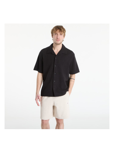 Риза Calvin Klein Jeans Ss Hd Cotton Waffle Camp Shirt Black L