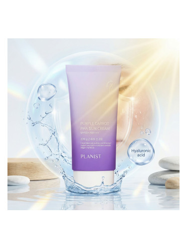 ВЕГАН Дълбоко хидратиращ слънцезащитен крем за лице с Лилав морков Doori Planist Purple Carrot PHA SPF50+ PA++++