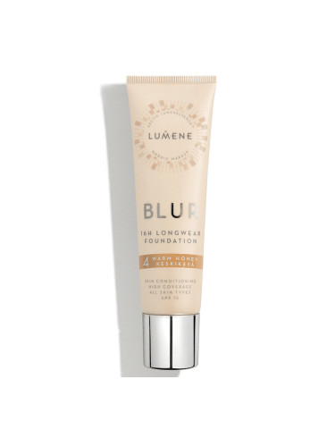 ВЕГАН Дълготраен фон дьо тен SPF 15 Lumene Vegan Blur Warm Honey Outlet