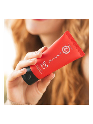 Хидратиращ крем Шизандра против бръчки с фитоестрогени Doori Skin Tea Time 100 Cream