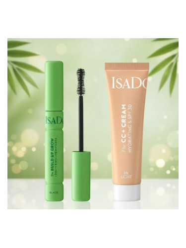 Сет Изящен грим Isadora Спирала Black The Build Up Grow § Веган CC крем SPF30