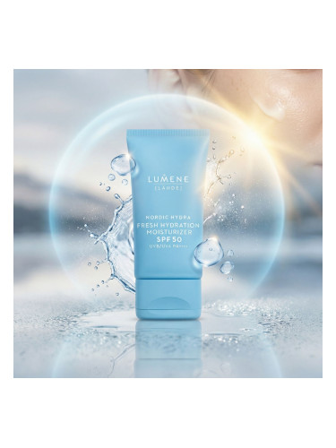 Интензивно хидратиращ флуид с висока слънцезащита SPF50 Lumene NORDIC HYDRA Lahde