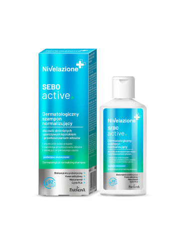 Дерматологичен нормализиращ шампоан при себореен дерматит и мазна коса Farmona Nivelazione SEBO ACTIVE Outlet