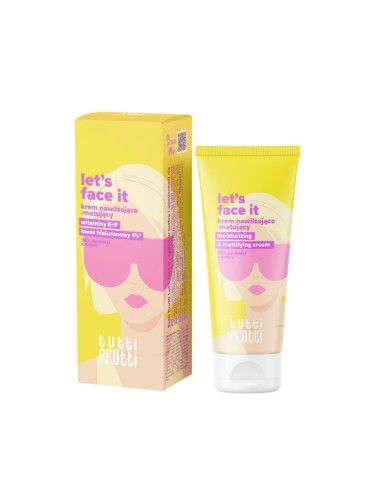 Хиалуронова Киселина 1% хидратиращ матиращ крем + Nutri Shot E+F Farmona Tutti Frutti Let's Face it