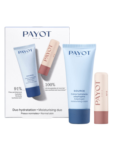 КОМПЛЕКТ PAYOT Source Crème Hydratante Adaptogène & N°2 Stick Lèvres 24 - часов крем дамски  