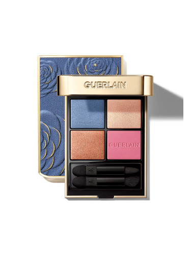 GUERLAIN Ombres G Denim Blossom Eyeshadow Quad - Limited Edition Сенки четворка  6gr
