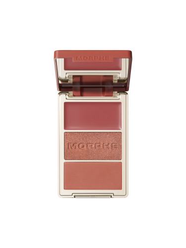 MORPHE Cheek Thrills Multi-Finish Face Trio Палитра   