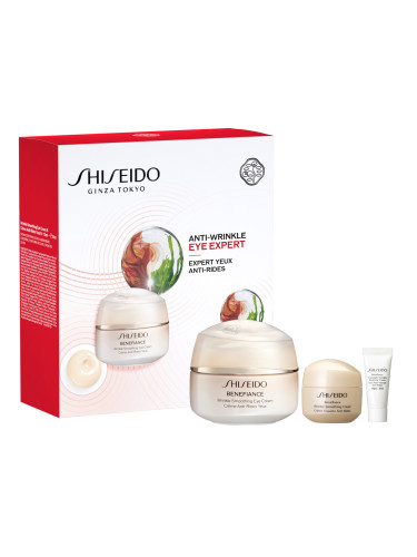 КОМПЛЕКТ SHISEIDO Benefiance Wrinkle Smoothing Eye Cream Комплект дамски  