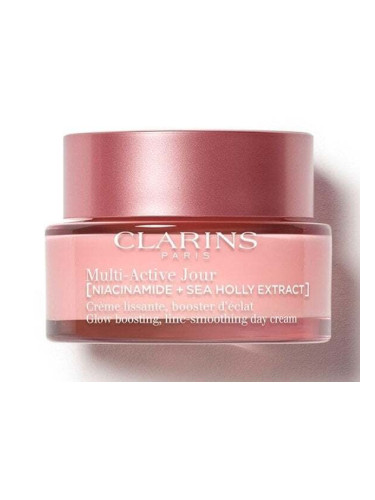 Clarins Multi Active day Cream Dry Skin NEW Formula Озаряващ изглаждащ бръчките крем за лице за суха кожа