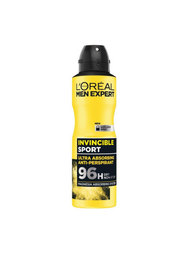 L\'Oréal  MEN EXPERT Спрей INVINCIBLE SPORT 96h 150мл