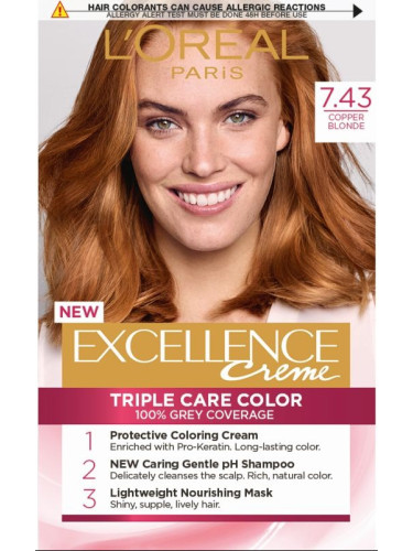 L'Oreal Paris Excellence 7.43 Copper Blonde Боя за коса