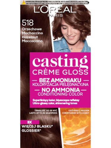L'Oreal Paris Casting Creme Gloss 518 Hazelnut Moccaccino Боя за коса