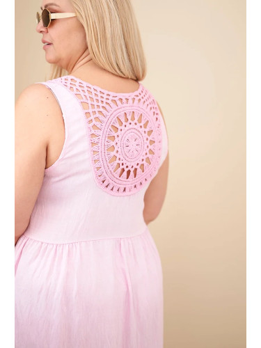 Рокля с дантела Kesi Plus Size