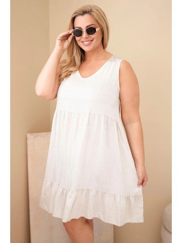 Дамска рокля без ръкави с големи размери Kesi Włoski