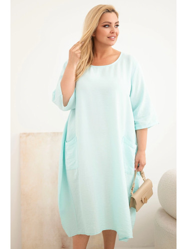 Дамска рокля Kesi с големи размери и джобове