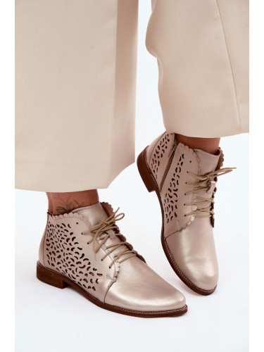 Перфорирани кожени боти Nobo