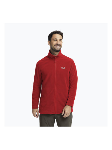 Мъжки поларен суитшърт Jack Wolfskin Taunus 100 Full Zip siren red