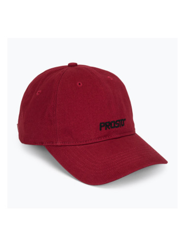Шапка с козирка PROSTO Infinity maroon