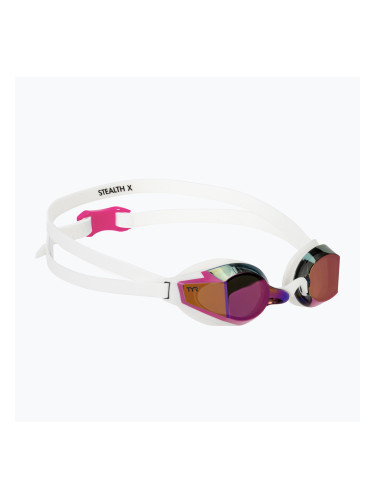 Очила за плуване TYR Stealth-X Performance Mirrored pink/white