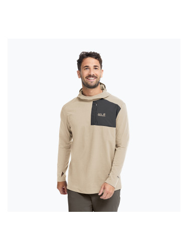 Мъжки суитшърт за трекинг  Jack Wolfskin Sucol Hoody oyster