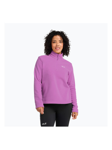 Дамски поларен суитшърт Jack Wolfskin Taunus 100 Half Zip foxglove