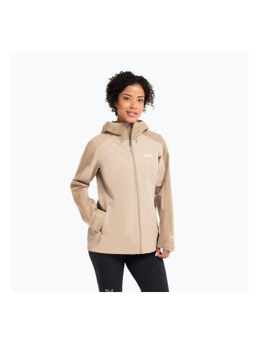 Дамско яке за дъжд Jack Wolfskin Wildbound 2L oyster