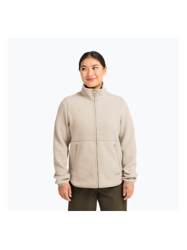 Дамски поларен суитшърт Jack Wolfskin Lite Curl Full Zip oyster