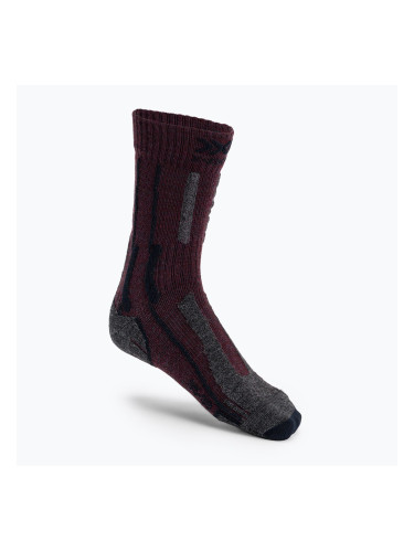 Чорапи за трекинг X-Socks Trek X Merino LT maroon TS03S19U-R008