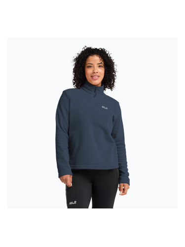 Дамски поларен суитшърт Jack Wolfskin Taunus 100 Half Zip midnight sky