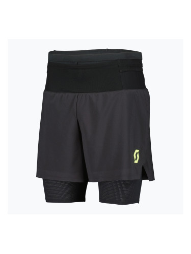 Мъжки шорти за бягане SCOTT RC Run Hybrid black/yellow