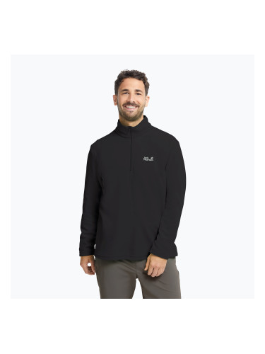 Мъжки поларен суитшърт Jack Wolfskin Taunus 100 Half Zip black